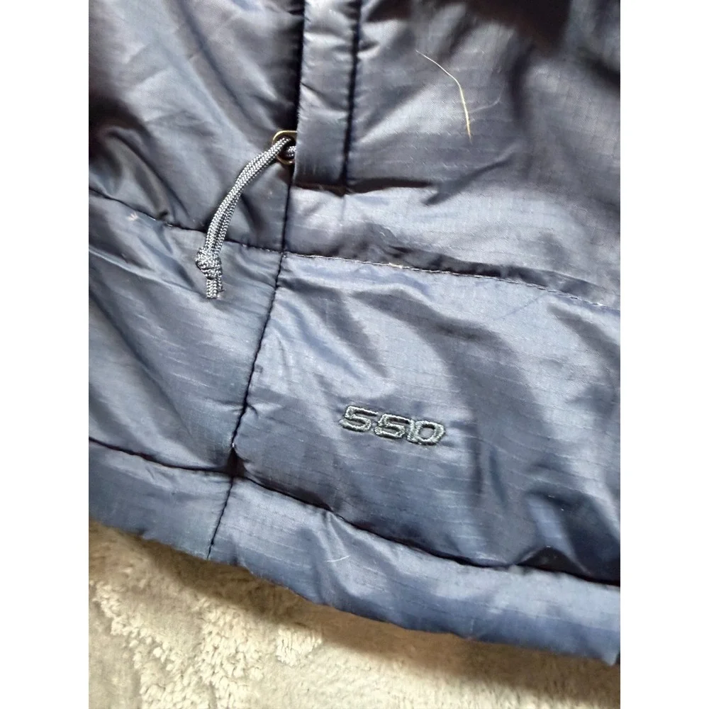 The North Face 550 Down Vest Mens XXL Blue Puffer Full Zip